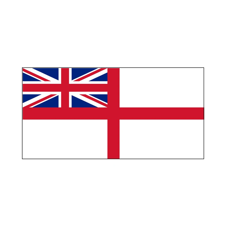 90*150 cm WTite Praporčík British Royal Navy Funeral Flag