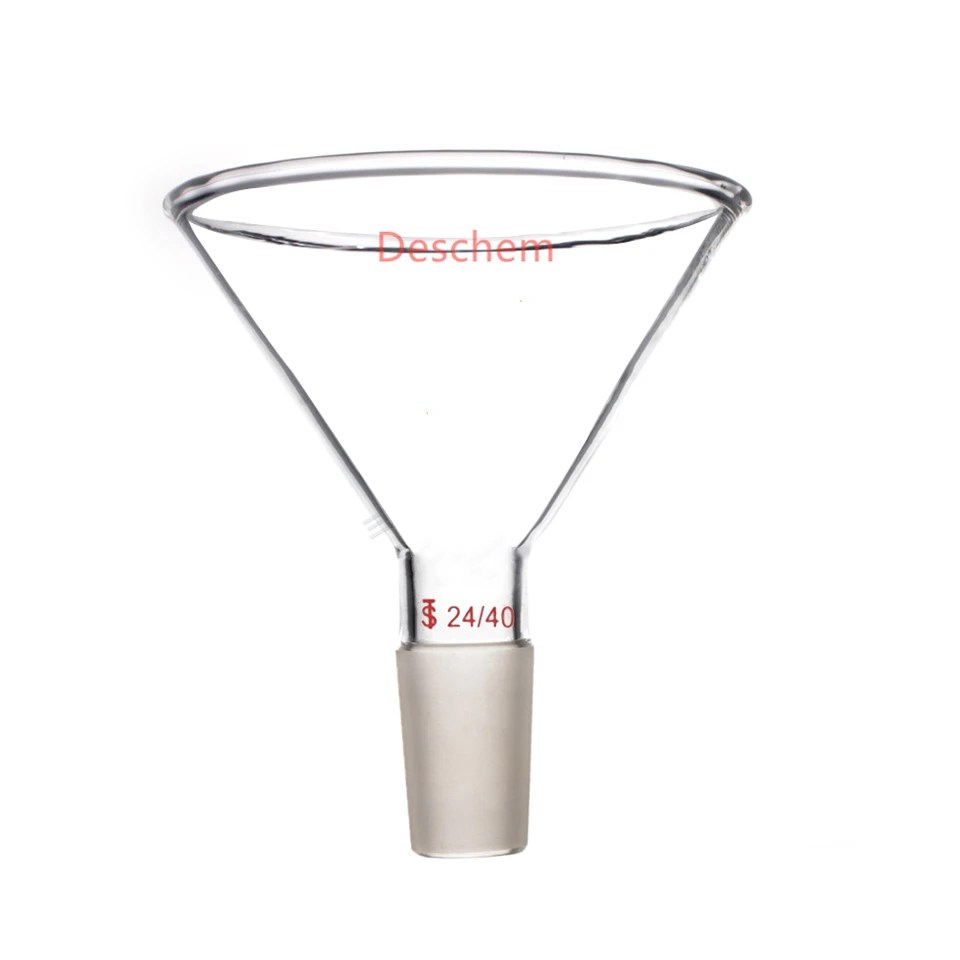 90 mm, 24/40, lievik na sklenený prášok, 100 ml, úplne nové chemické laboratórne sklo sklo