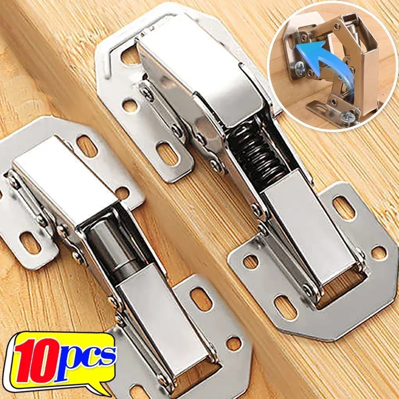 90-stupňové skrinky z nehrdzavejúcej ocele Hinges bez vŕtacieho otvoru skrinky Dvere Tuboard Hinges Hinges Soft Close Furniture Wholesale