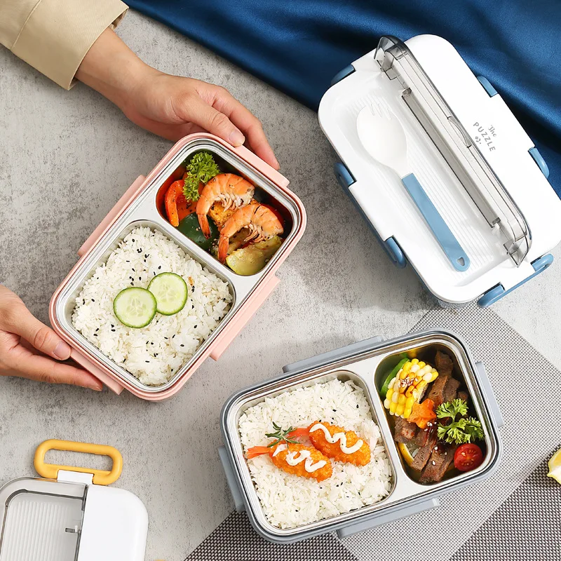 900 ml školská obedová škatuľa dievča z nehrdzavejúcej ocele Container Detské obedové boxy Thermos Bento Box Storage Cytle Storage pre dôstojníka