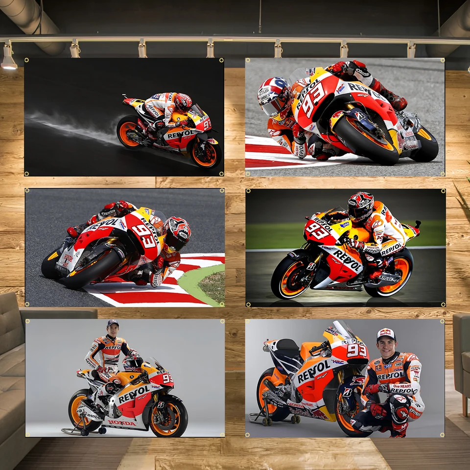 90x150 cm 3x5ft 93 Marquez Marx Car Flags Polyester Print Banner na dekoráciu