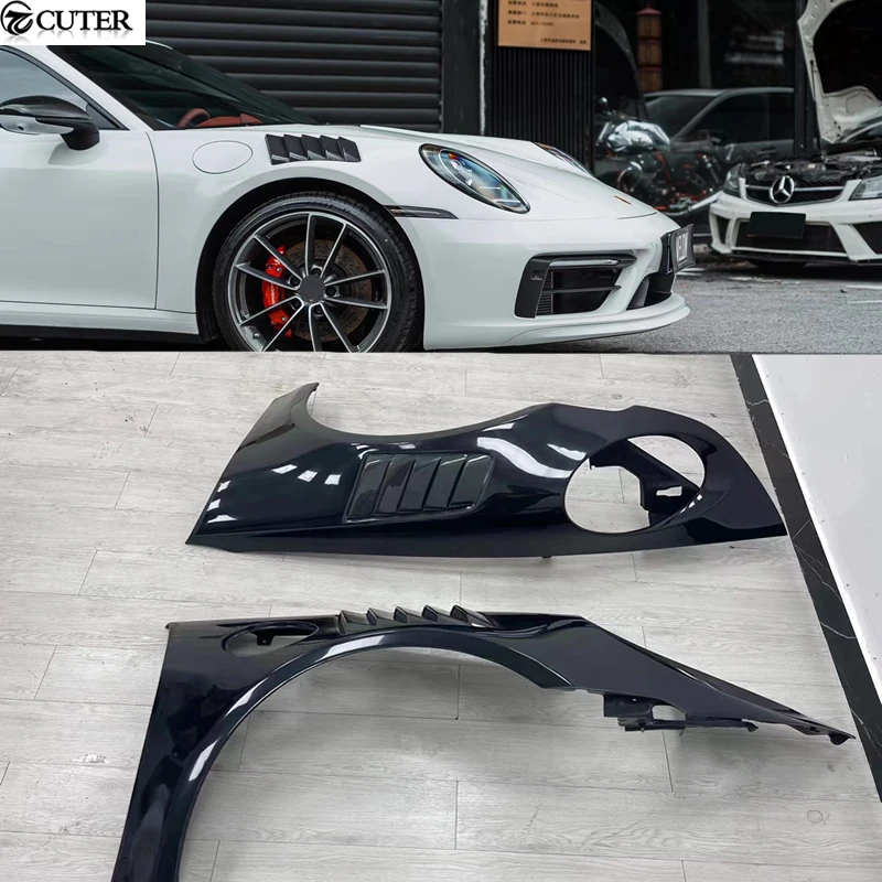 911 992 GT3 v štýle uhlíkového vlákna FRP Side Fender pre Porsche 911 992 Carrera Car Body Kit 2020