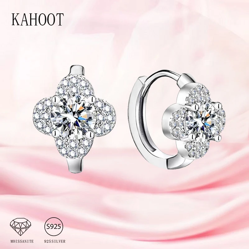 925 Sterling Silver 0,5/1 karát Moissanite ďatelina Štýlový dizajn zmysel pre špičkové svetlo luxusný výklenok Leisure Poslať Girlfri