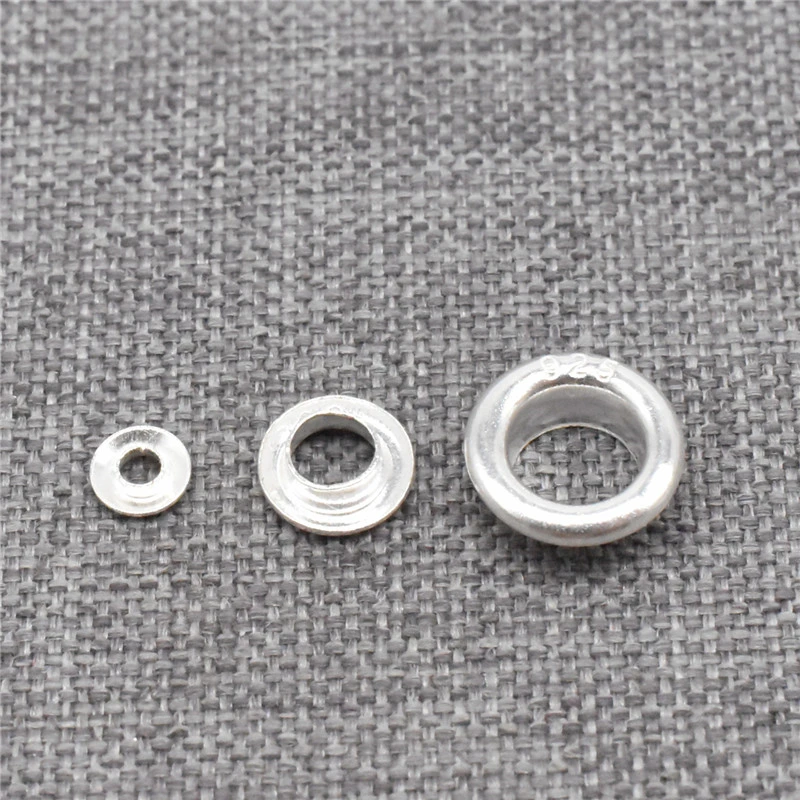 925 Sterling Silver Bulk Bead Grommets Cores Omalet pre výrobu šperkov