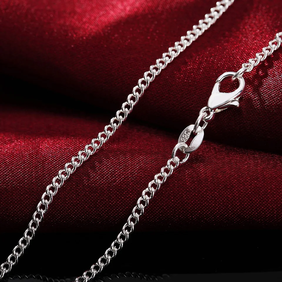 925 Sterling Silver Chain Náhrdelníky pre ženy 16/20/22/22/24/26/28/30 palca luxusného dizajnérskeho dizajnérskeho klenotníctva Veľkoobchod GAABOU