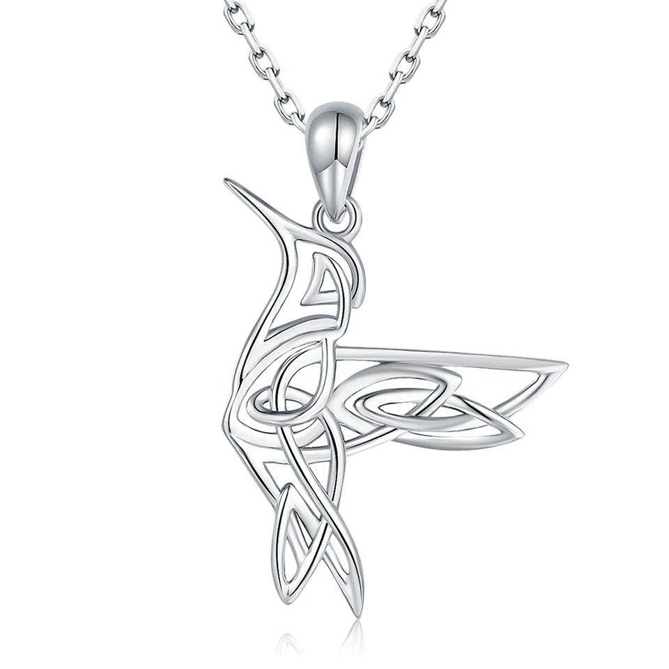 925 Sterling Silver Cute Animal Hummingbird náhrdelník prívesok šperky na Valentína darček pre ženu manželka Mama dcéra