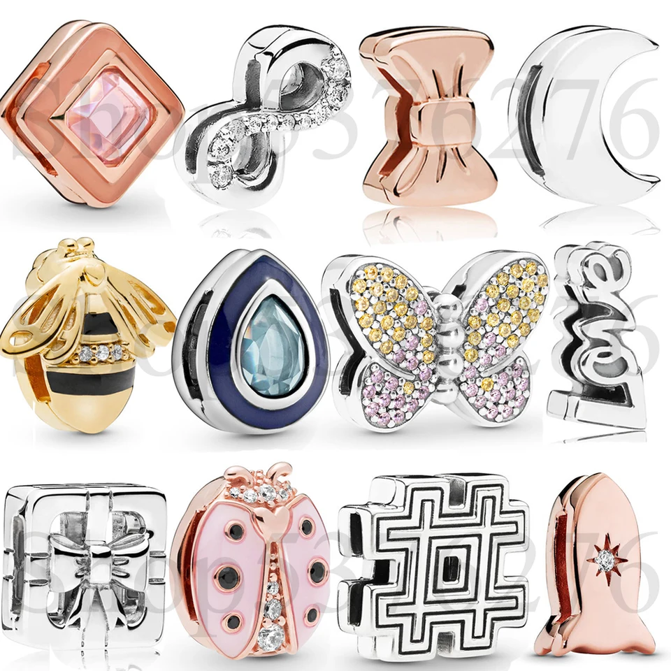 925 Sterling strieborné reflexie korálikov kráľovná včelí klip kúzlo fit Pandora ženské reflexie séria náramok
