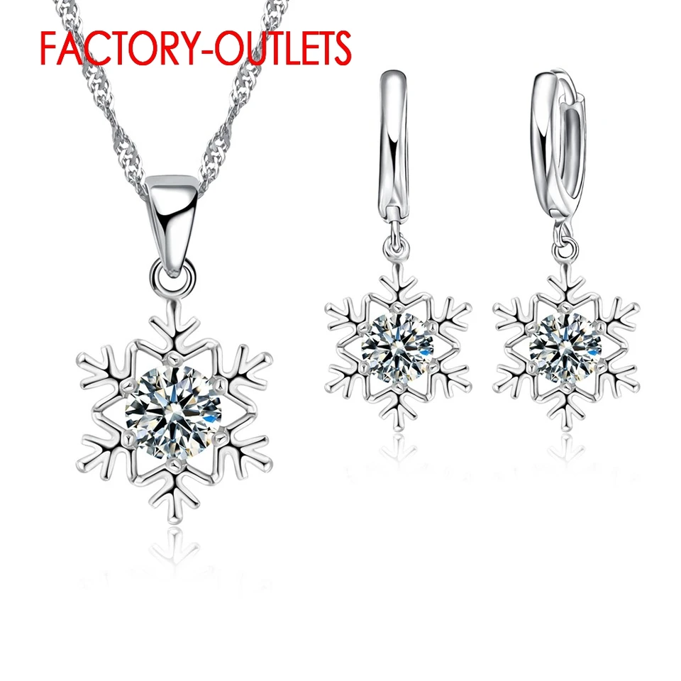 925 Sterlingová strieborná ihla Svadobné šperky módne šperky Sneh Tvar Cz Cubic Zirconia Ženy Dievča