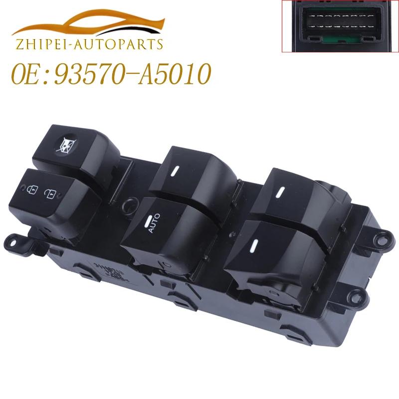 93570-A5010 Elektrické prepínač napájacieho okna 93570a5010 pre Hyundai Elantra 2014-2016