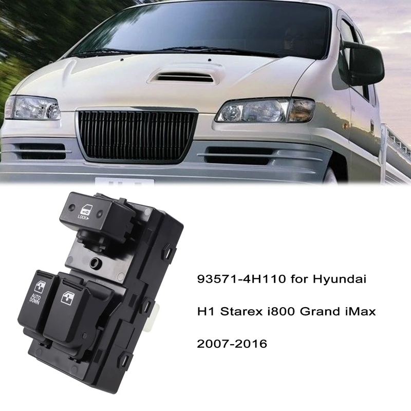 93571-4H110 CAR ELEKTRICKÝ KONTLICKÝ Spínač elektrického okna pre H1 Starex I800 Grand IMAX 2007-2016