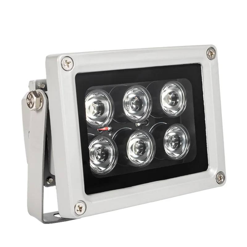 940nm neviditeľné IR výplň Light 40m IR Vzdialenosť 6 LED diód IR IR iluminátor LIGHT IR Infračervené svetlo pre bezpečnostnú kameru CCTV