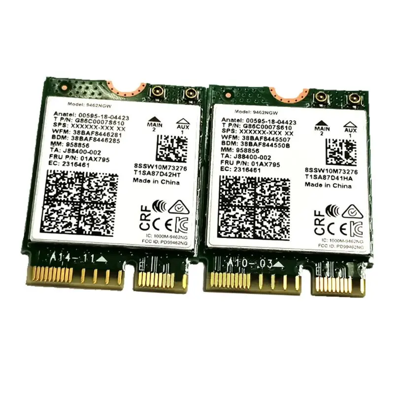 9462ngw Dual Band WiFi karta 802.11ac Ax Wireless NGFF pre M.2 pre kľúčový adaptér karty E -Fi BT 5.0 pre Windows U4LD
