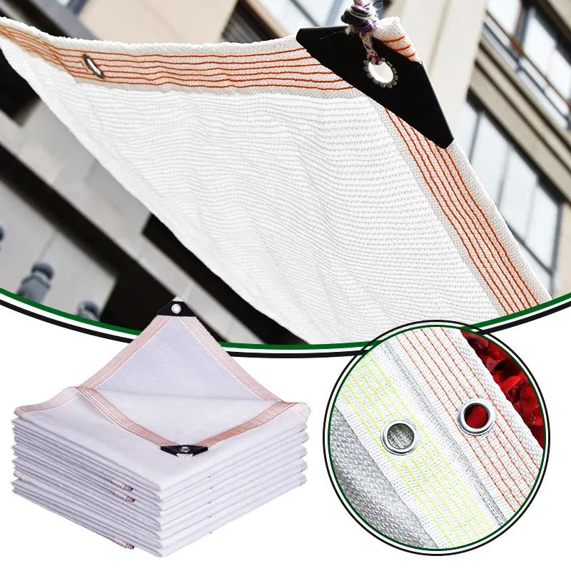 95% biela slnečná slnečná sieť Anti UV HDPE Outdoor Flower Sun Shade Net, záhradníctvo sukulentné rastliny letné chladenie slnečno tieňovacie sieť