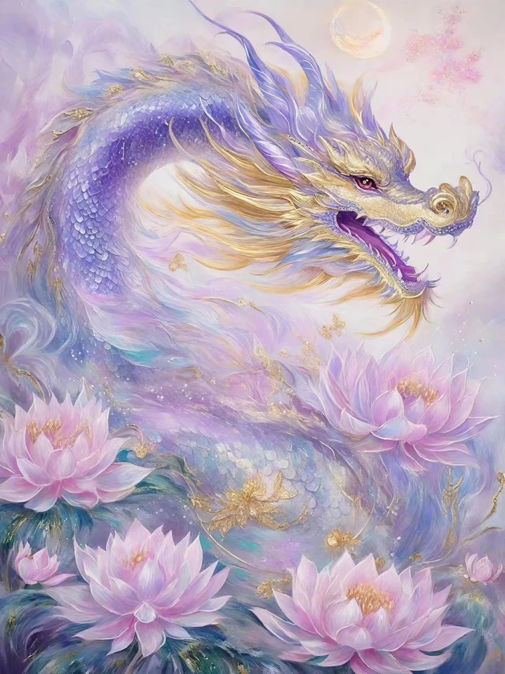 9ct 65x85cm Dragon a Phoenix vopred vytlačené krížové stehové vyšívanie výšivkových súprav na remese