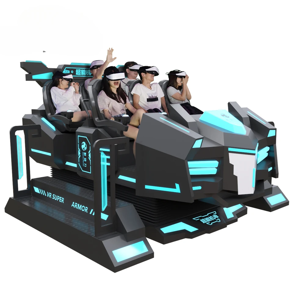 9D Cinema Simulator Virtual Reality VR Game Room Equipment VR Roller Coaster 6 sedadiel VR Stolička