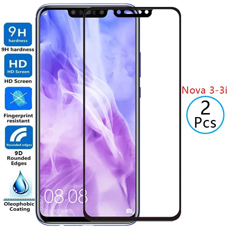 9D ochranné temperované sklo pre Huawei Nova 3i 3i chránič obrazovky na Nova3 I Nova3i I3 Bezpečnostný film Huawey Huwei Hawei Huawi 9H