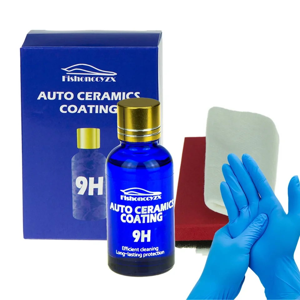 9H Ceramic Car Coating Hydrochromo Care Care Nano Top Quick Coat Polymer Detail Detail Detail Kvapalina Kvapalina Rukavice
