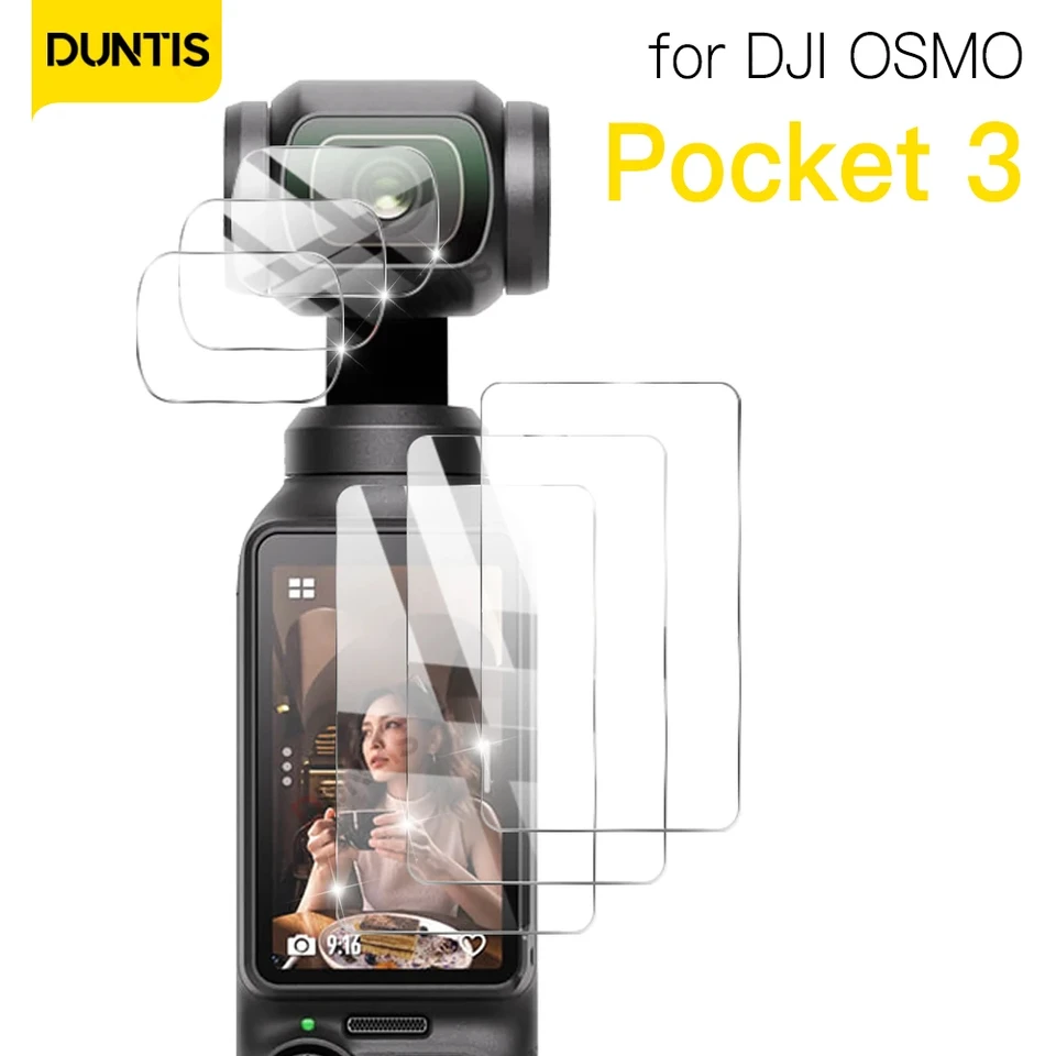 9H HD Temperované sklo pre DJI Osmo vrecko 3 Chránič obrazovky pre DJI Pocket 3 Gimbal Camera Chráňte sklenené príslušenstvo