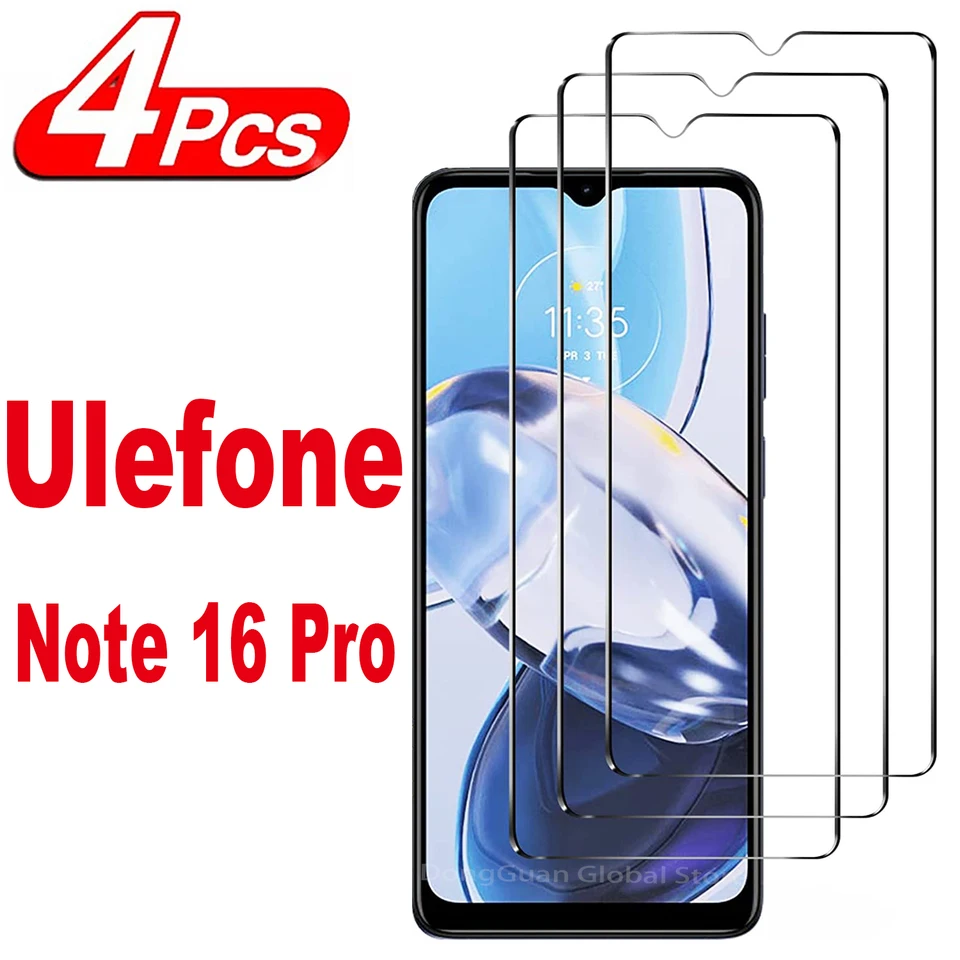 9H SCREE Protector Glass pre Ulefone Poznámka 16 Pro 2/4ks HD Temperovaný sklenený film
