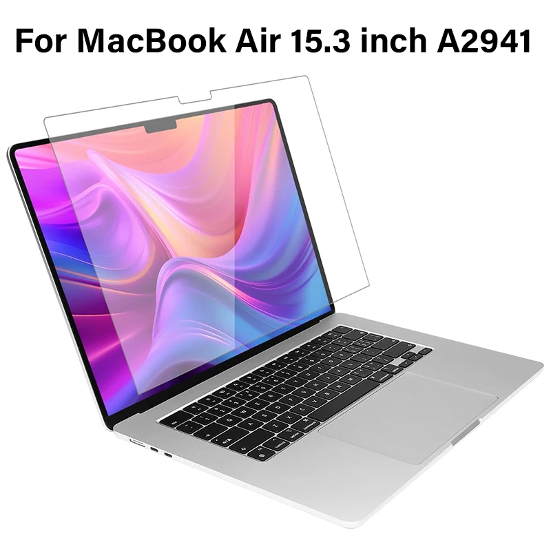 9H Temperované sklenené chránič obrazovky pre Apple MacBook Air 15,3 palca 2023 Model A2941 Tablet Bubble Free HD Ochranný film