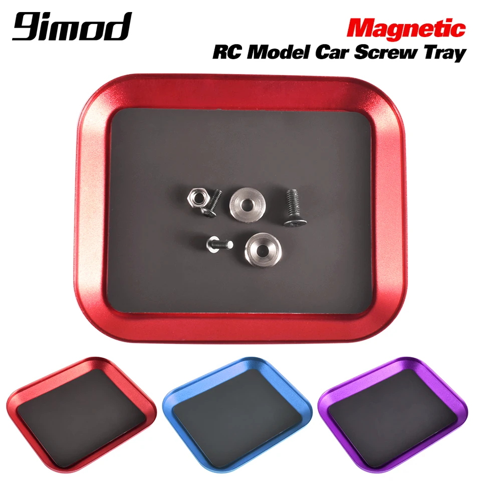 9IMod RC skrutkovacia zásobník s magnetickou podložkou Hliníkovou zliatinou magnetovej skrutiek Disk SKLADOVÁ PLAČ