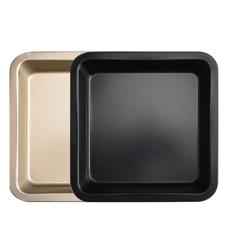 9inch uhlíkovej oceľovej pečenia Pans Square Cake Pan Premium bez priľnavosti pečenia kuchynské náradie na pečenie