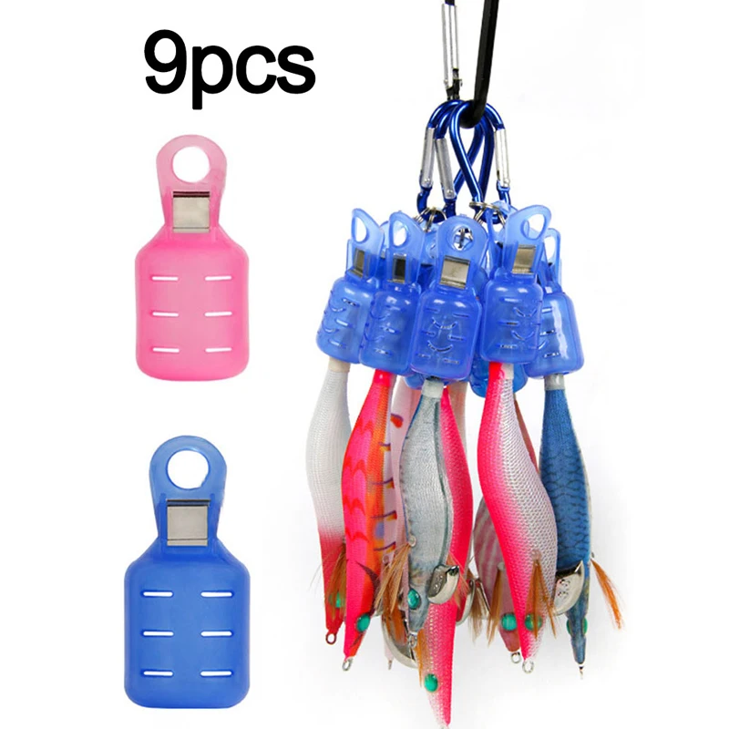9pcs chobotnica prípravok na háčik na hák proti škrabaniu v punkcii drevené krevety kryt úložného priestoru vonkajšie kempingové rybárske doplnky Nástroje