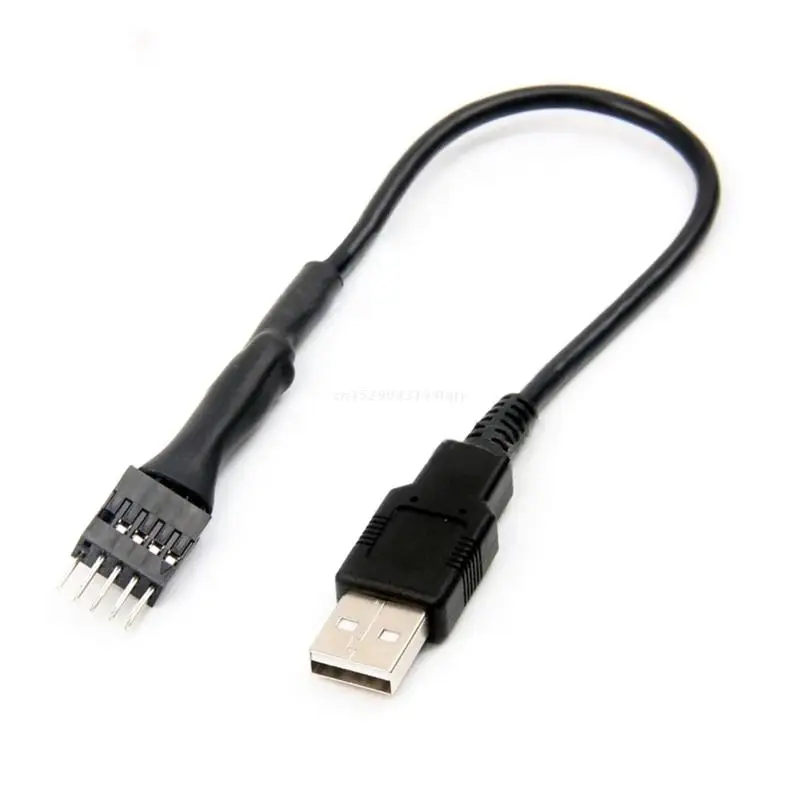 9pin hlavička USB na USB kábel USB 2.0 Typ Muž do 9 pinov Male Male Dropship Web Cable Dropship