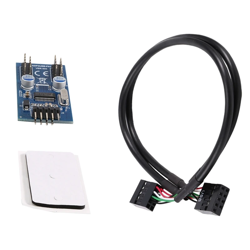 9PIN USB hlavička Muž 1 až 2/4