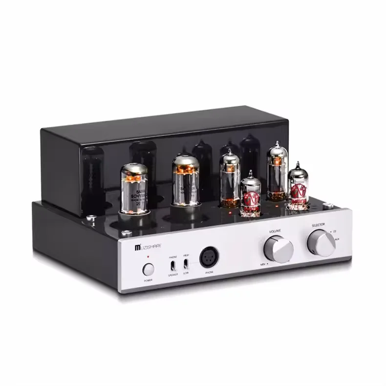 A-088 Muzishare X3T EL84 Trubka Integrovaná zosilňovacia trieda Slúchadlá RCA/Bluetooth 5WX2 110V/220V