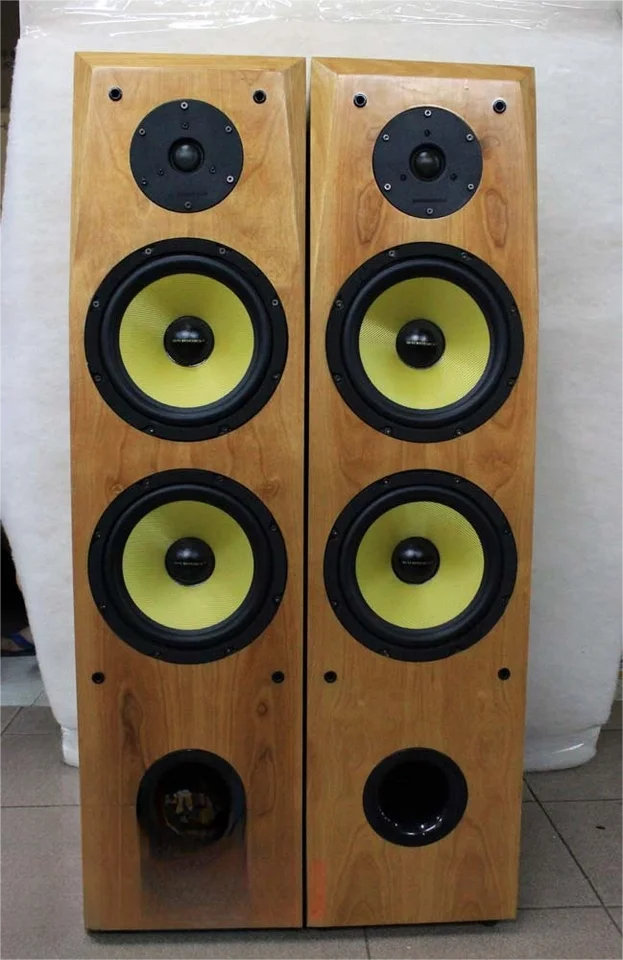 A-1391 HIFI 8-palcový reproduktor reproduktora 3-frekvencie Pasívny podlahový reproduktor Hivi Dual Bass K8+Q1R Tweeter Unit 120 W 5OHM
