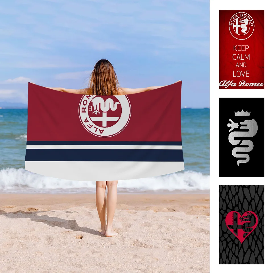 A-alfa R-Romeo logo uterák na mikrovlákno uterák Absorbent rýchle suché mäkké jogu plavecké letovisko horolezectvo uterák