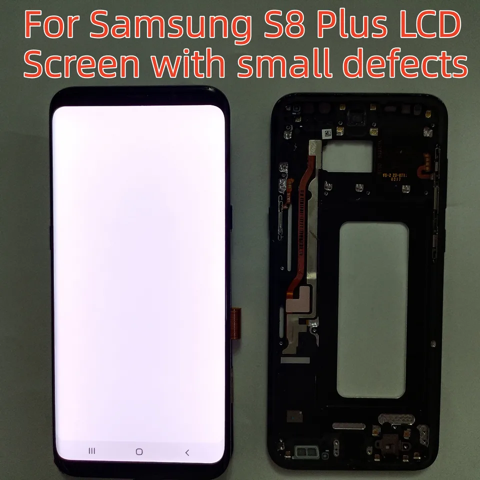 A+ Vysoko kvalitný displej pre Samsung Galaxy S8 Plus G955 G955F LCD S8+ DIGITIZER s dotykovou obrazovkou S8PLUS s malými defektmi