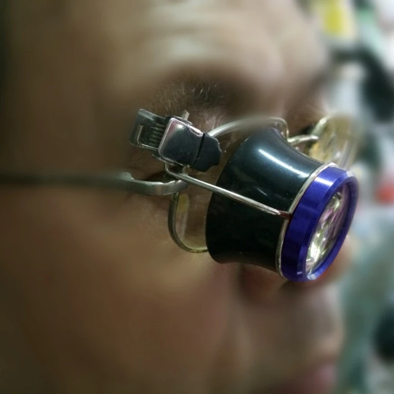 A2ud ruky zadarmo spona na lupenie 10x okuliare Loupe Set Jewelers Inšpekcia nástroja Lightweight lupil okuliare