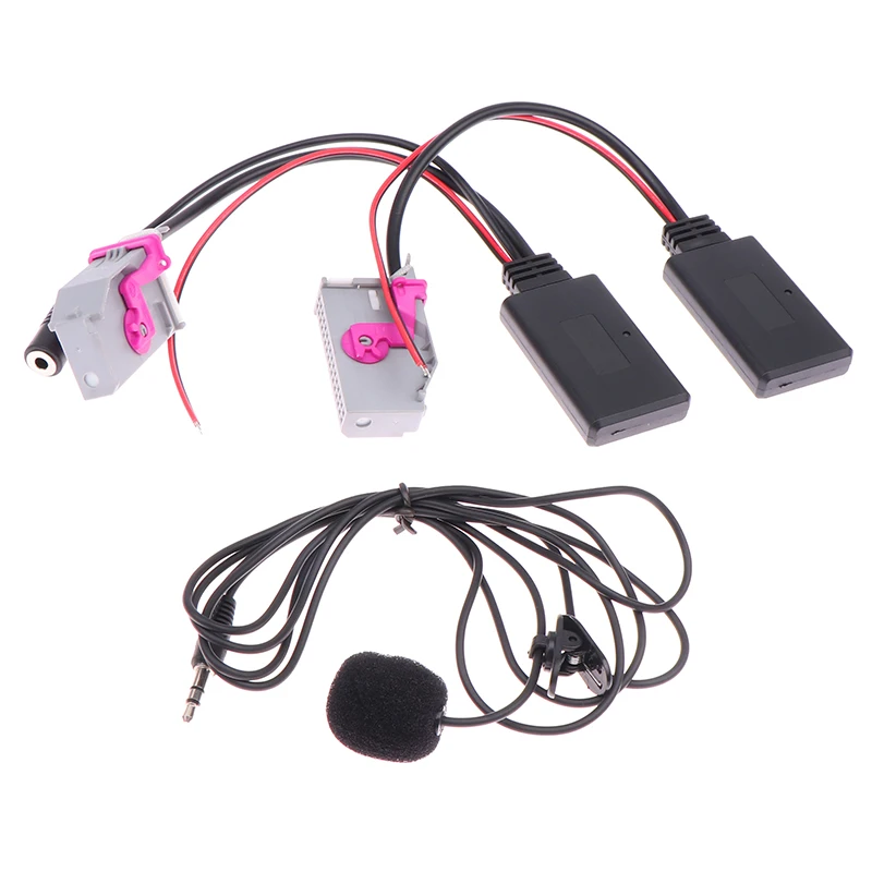 A3 A4 A8 TT R8 RNS-E 32PIN Bluetooth 5.0 AUX Adapter Music MP3 AUX-in AUT Audio kábel mikrofón Handfree