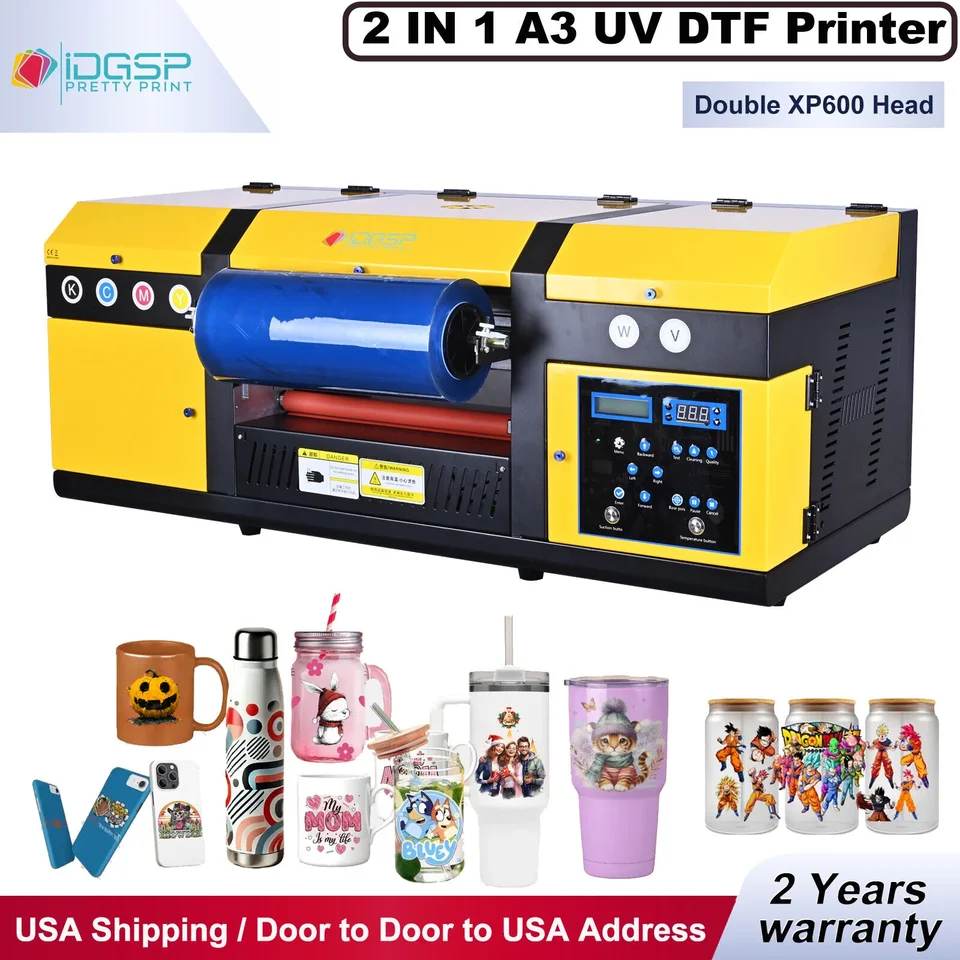 A3 DTF UV TLAČKA PREVÁDZKA TRANSKA PRE TLAČ AB FILM Dvojitá dýza XP600