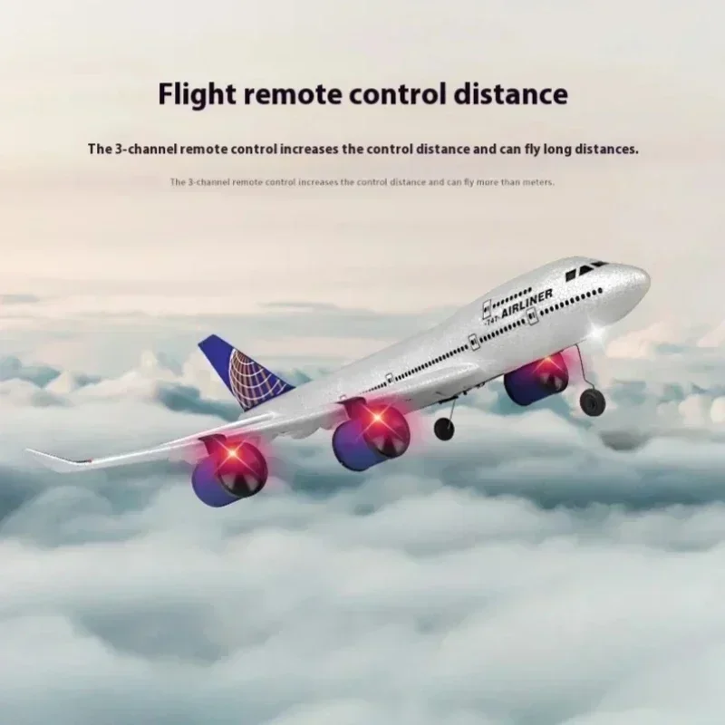 A380 Diaľkové ovládacie lietadlá lietadlá Boeing 747 Fixované krídlové penové lietadlá Aircraft Troj-kanálový klzák Model Model Outdoor Hračky Darček