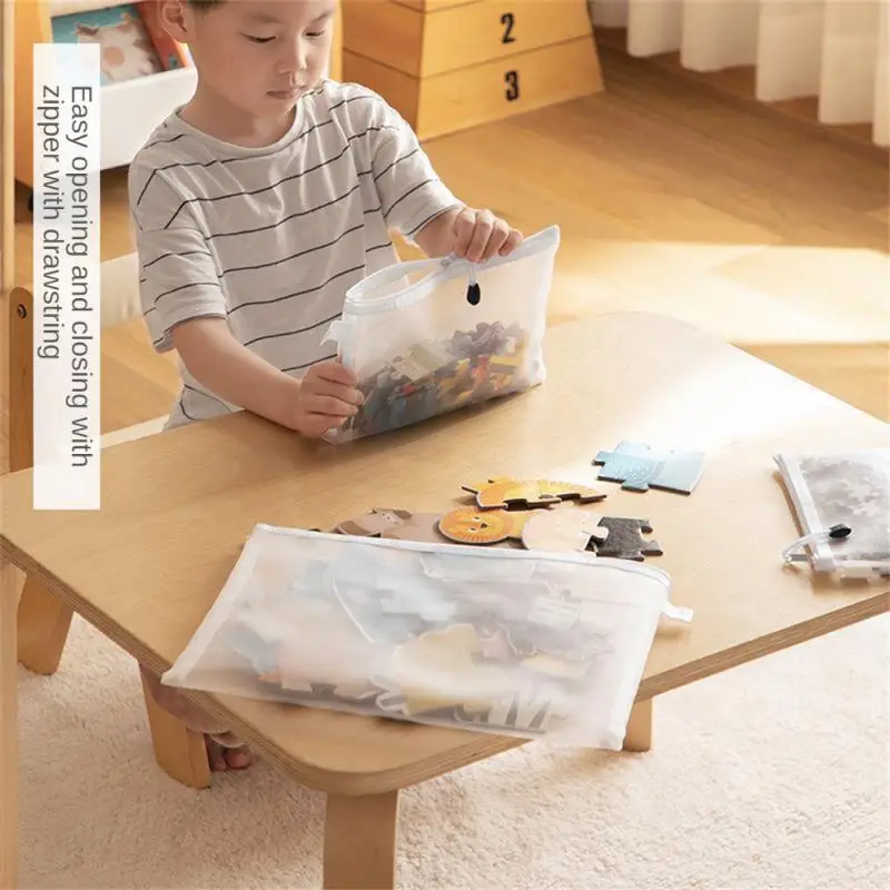A4/A5/A6 Mesh Zipper Bag Document Bag Cosmetic Organizátory Školské kancelárske ukladacie tašky Hračky Sundries Storage Organizácie