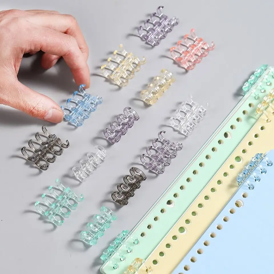 A4 A5 A6 Notebook Crystal Binding Spines Snap Split Binding Combs pre scrapbook Photo album Učebné karty kancelárske potreby