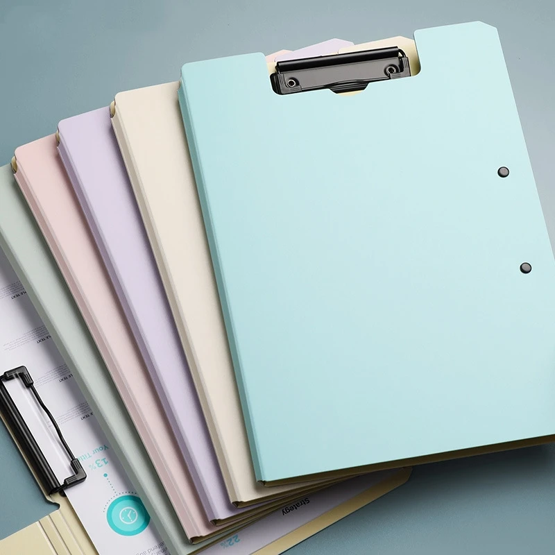 A4 Folder Folder Písanie Pad Pad Memo Clip Board Double Clips Testovací papier Organizátor prenosné podložky Školské zásoby Offi
