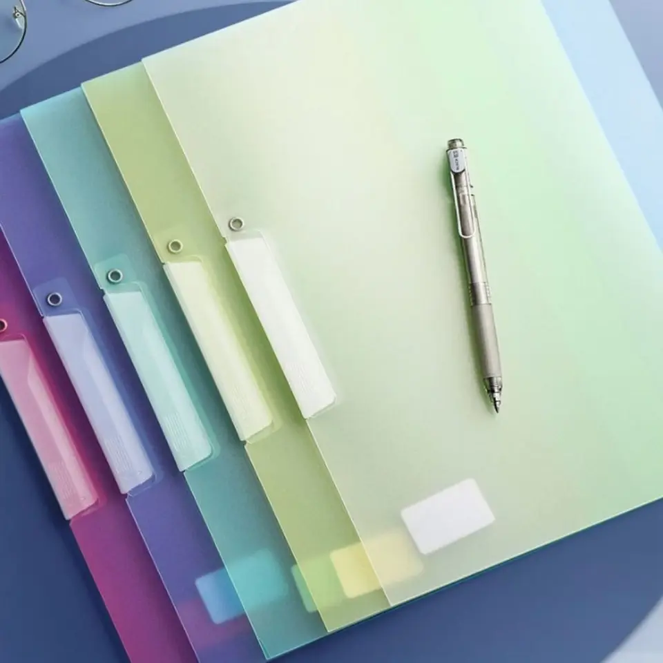 A4 Priečinok na schránky súboru PP PLASTOVÝ LEAT LEAF FILE FILER PIEROVÝ PAPIER POZNÁMKA TEST PAPIER POSKYTANIA Organizátor Organizátor School Office Supply