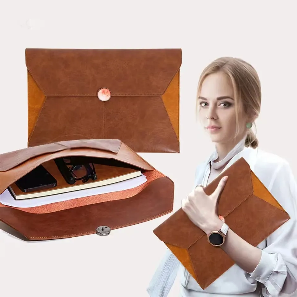 A4 PU Leather Dokument Bag Fišer zložky Businkis