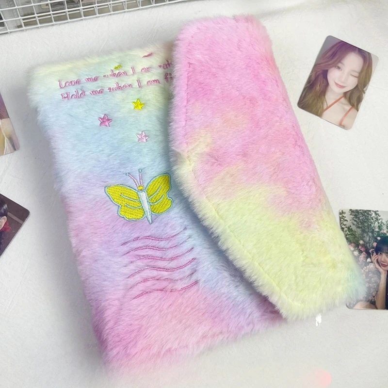 A5 KPOP Photocard Binder kawaii Plys Photo album INS Idol Photo karta držiteľ KPOP Kniha väzbový stroj 6 Rings Card Protector
