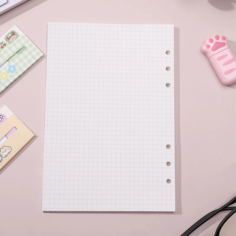A5 Loose-Leaf Notebook Revill 45Sheet Špirálové spojivové papierové index indexu na stránkach Blank Blank