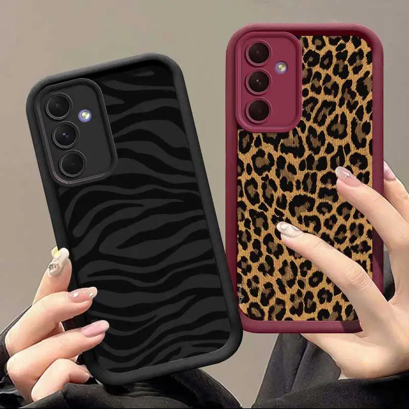 A55 Leopard Elegance Sky Eye Ladder Telefón pre puzdro Samsung Galaxy A73 A72 A71 A70 A54 A53 A52 A51 A50 A5 A35 A34 A33 A32 A32 A31