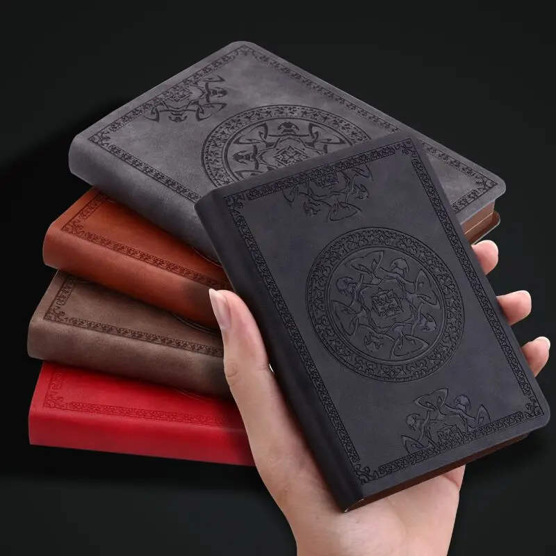 A6 retro štýl typu vrecka Mini notebook Proces Opaking Proces Artificial Pu Leather Písanie knihy