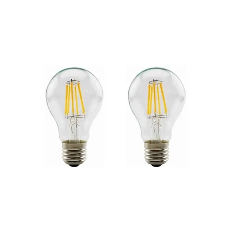 A60 LED vláknové svetlo 12V 24V 36V 6W Teplé svetlo 2700K Antique žiarovka AC/DC12-36V pre RV Camper Marine, Solar Power Light and