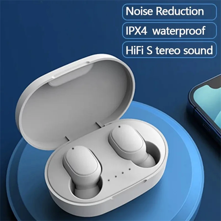 A6S Bluetooth náhlavná súprava do uší macaron 5.0 TWS VARBADS VODEPLY SPORT BINAURAL stereofónny gombík s mikrofónovým bezdrôtovým behom