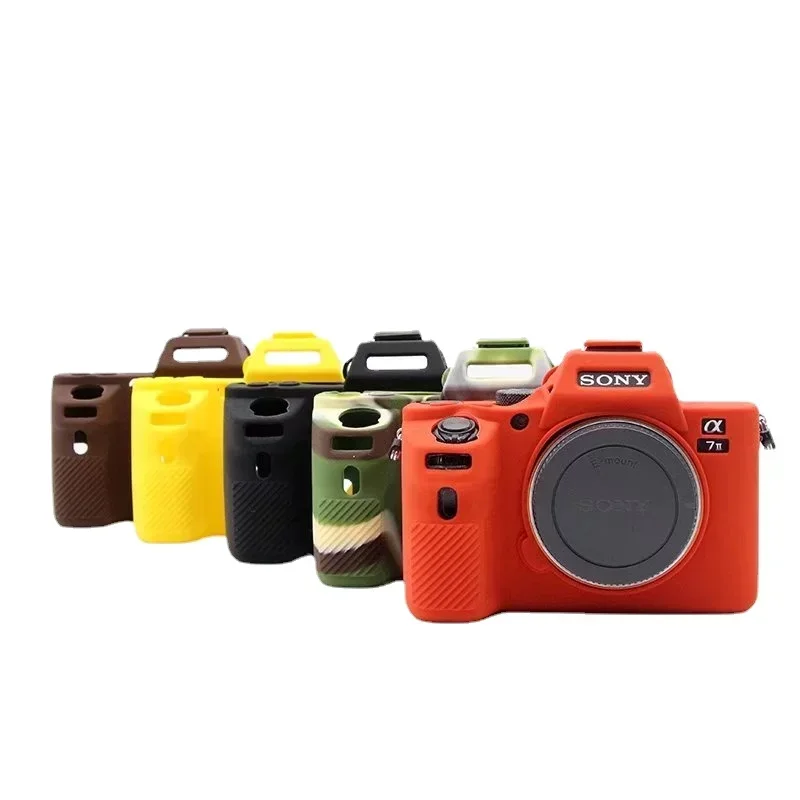 A7II Silikónový gumový gumový fotoaparát Ochranná koža na kryt tela pre kožu Sony A7 II A7II A7R Mark 2 A7MII/A7RI/A7SII