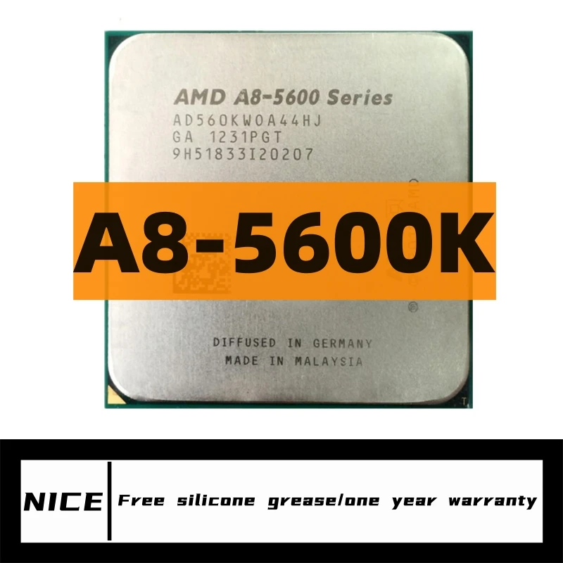 A8 5600K A8-5600K 5600 3,6 GHz AD560KWOA44HJ 100W Procesor HD 7560D Quad Core Socket FM2